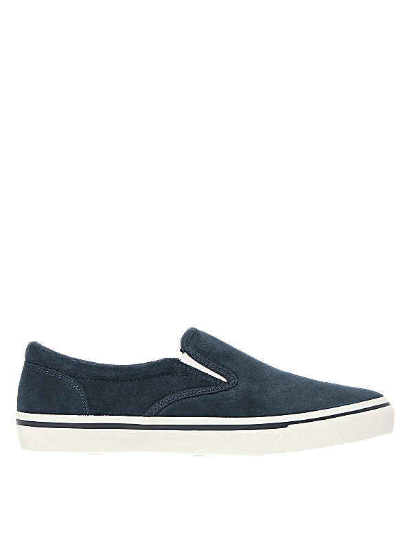 Suede Slip-On Pumps