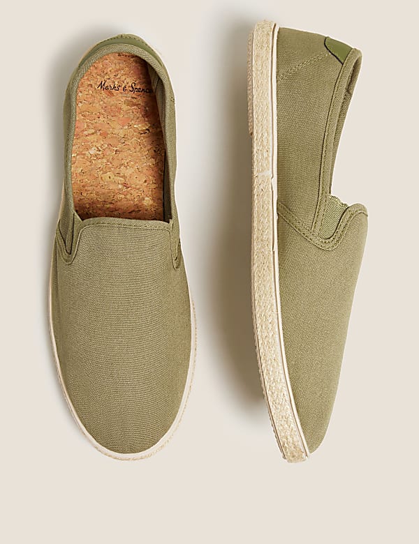Canvas Slip On Espadrilles