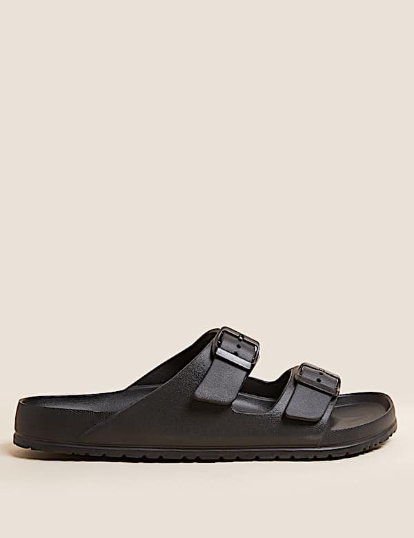 Buckle Slip-On Sandals
