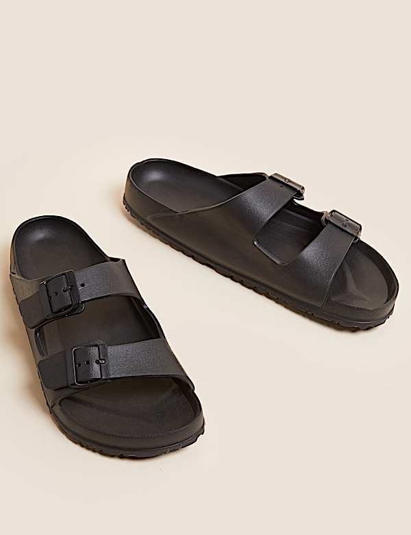 Buckle Slip-On Sandals