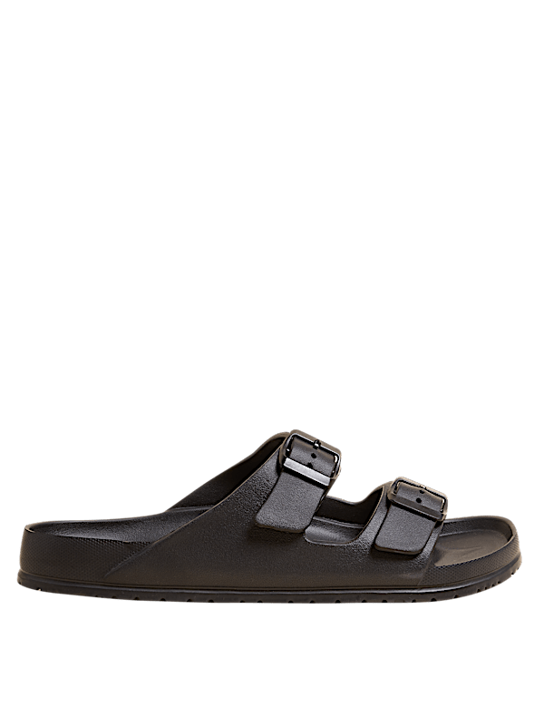 Buckle Slip-On Sandals