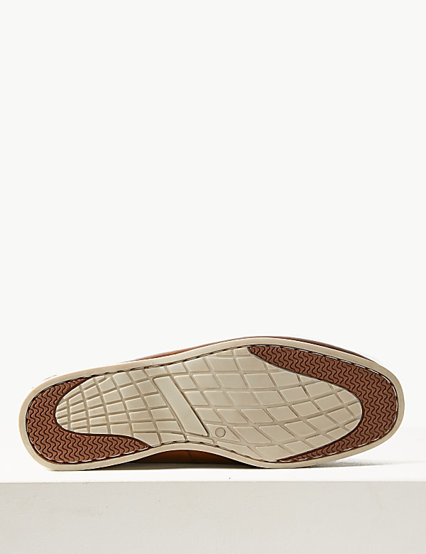 Leather Lace-up Boat Shoes