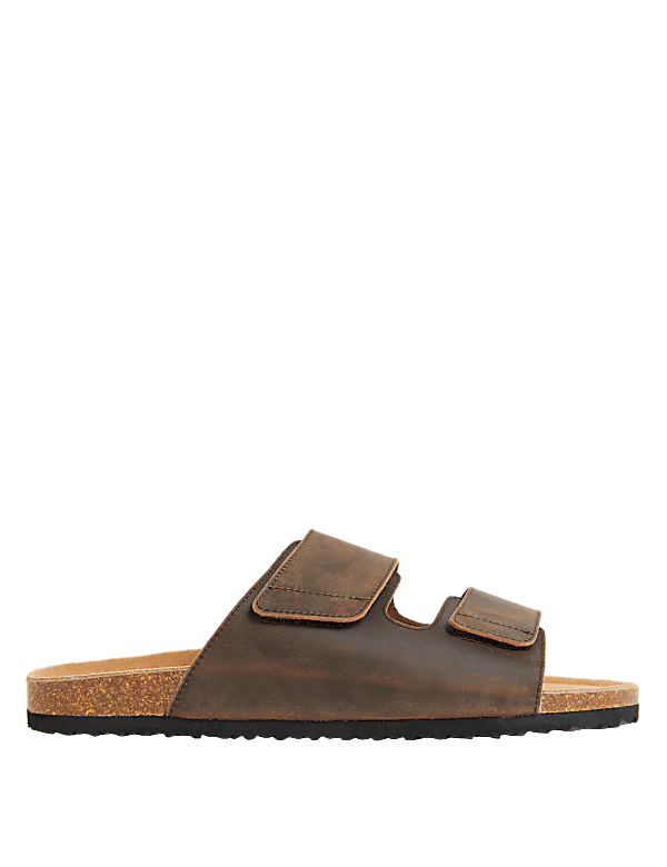 Leather Riptape Sandals
