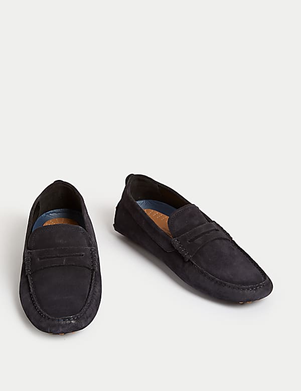 Suede Driving Shoes - CZ