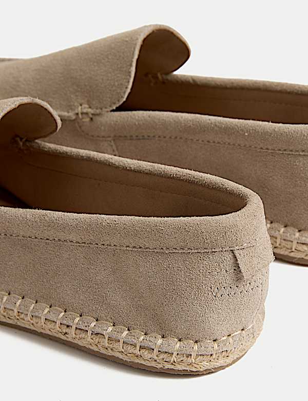 Espadrilles &agrave; enfiler en daim - FR