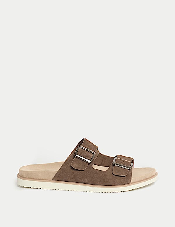 Suede Slip-On Sandals - AL