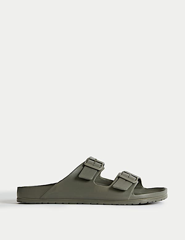 Moulded Footbed Two Strap Slider Sandals - US