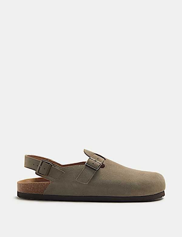 Suede Backstrap Mules - ES