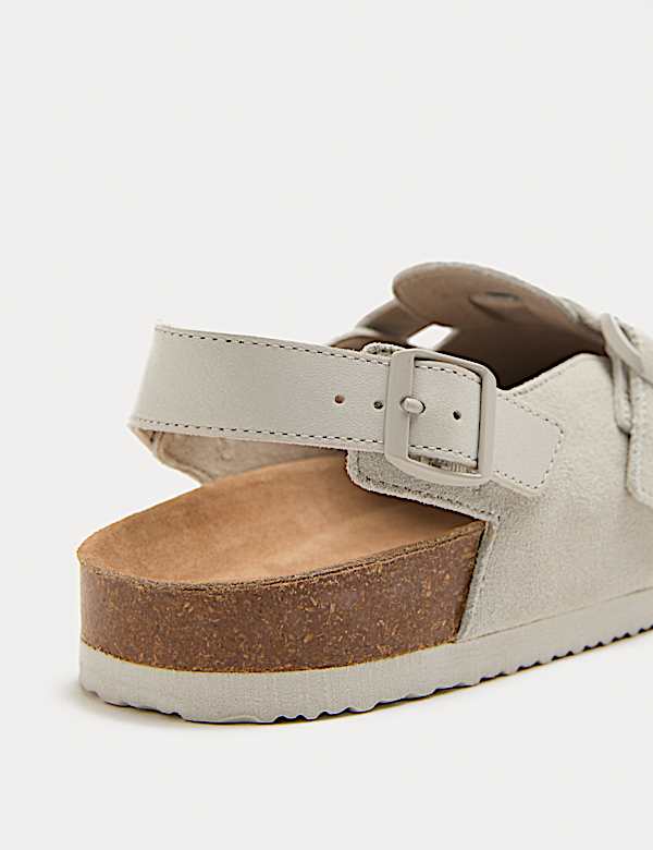Suede Backstrap Mules - CA