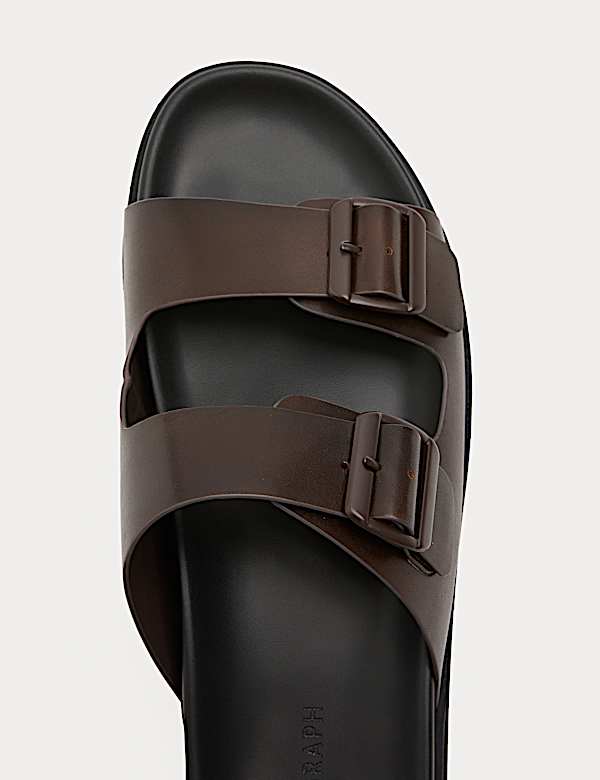 Ledersandalen mit 2 Riemen - AT