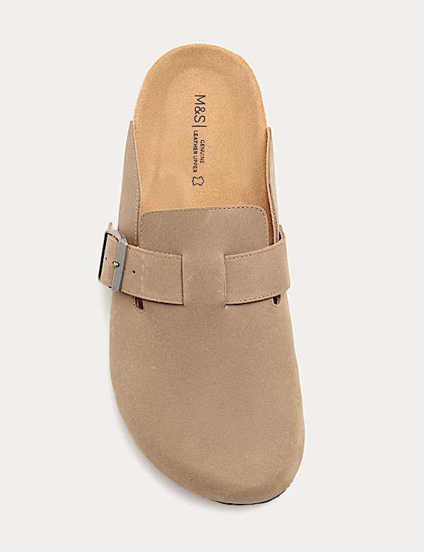 Nubuck Corkbed Mule Sandals - AU