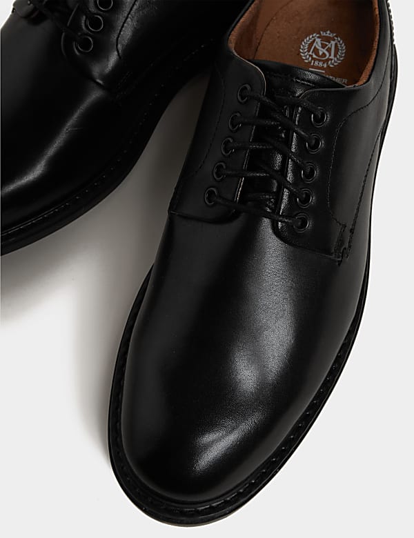 Wide Fit Heritage Leather Derby Shoes - NL