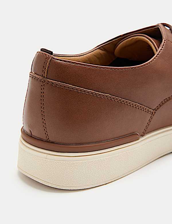 Contrast Sole Derby Shoes - CZ
