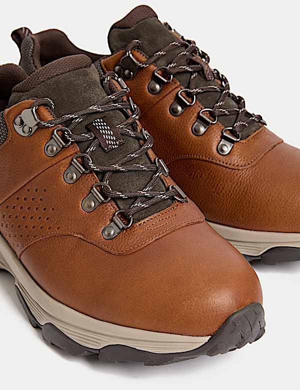 Leather Waterproof Walking Shoes - FI
