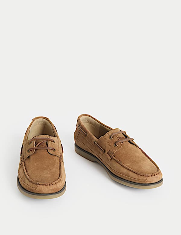 Suede Slip-On Deck Shoes - NL