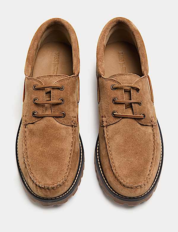 Chunky Sole Suede Deck Shoes - IT