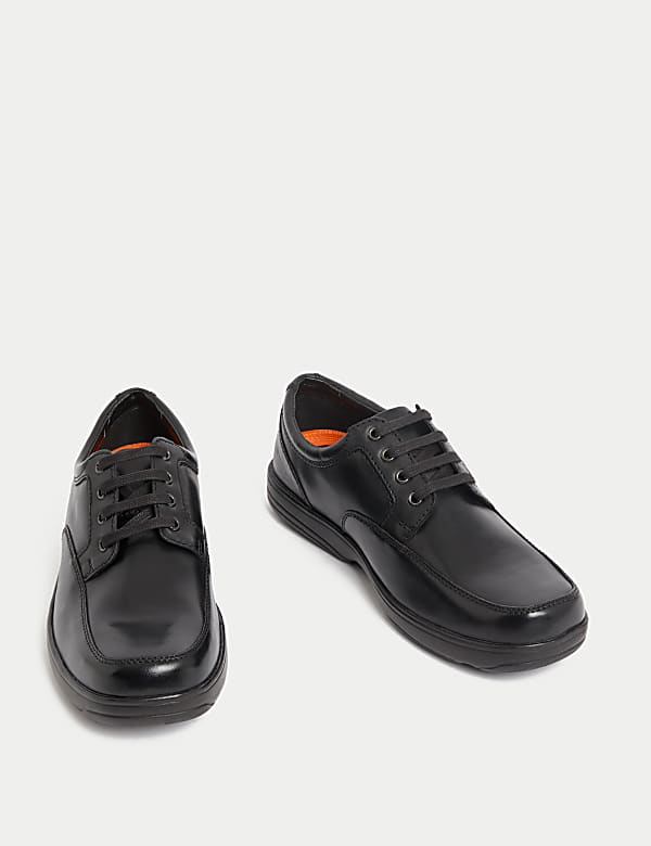 Wide Fit Airflex&trade; Leather Shoes - GR