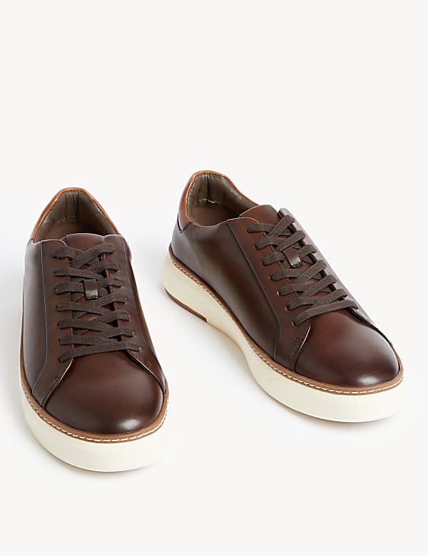 Airflex&trade;-Lederturnschuhe zum Schn&uuml;ren - AT