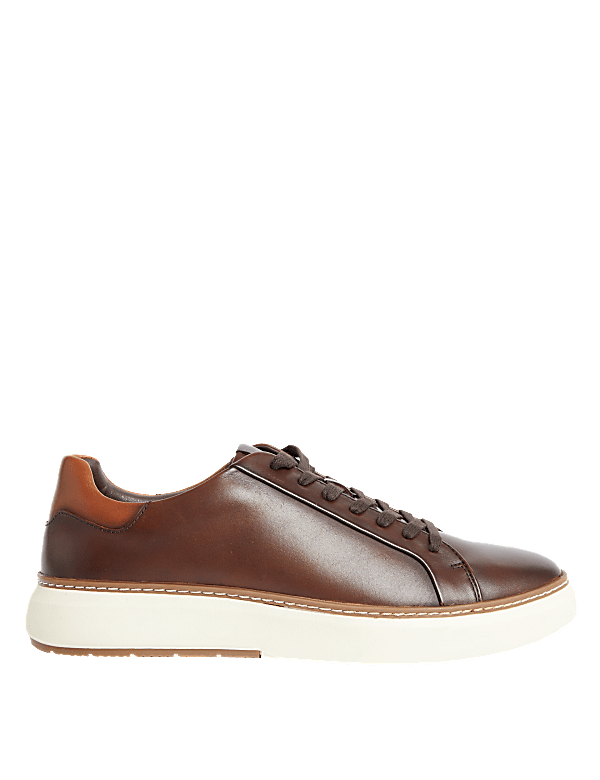 Airflex™ Leather Lace Up Trainers