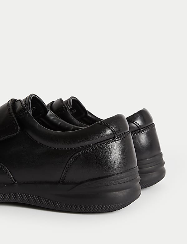 Wide Fit Leather Riptape Shoes - RS