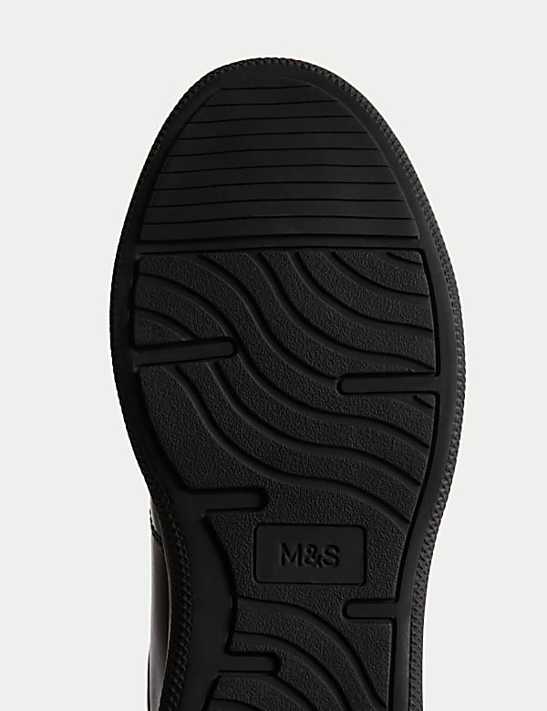 Wide Fit Leather Riptape Shoes - RS