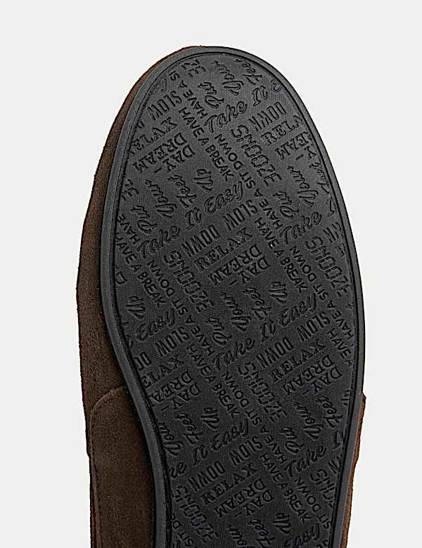 Suede Slippers with Freshfeet&trade;