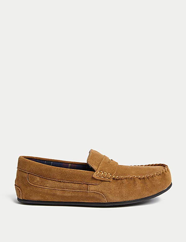Suede Slippers with Freshfeet™ - QA
