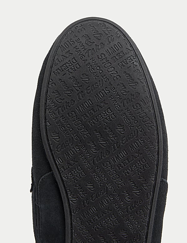 Suede Slippers with Freshfeet™