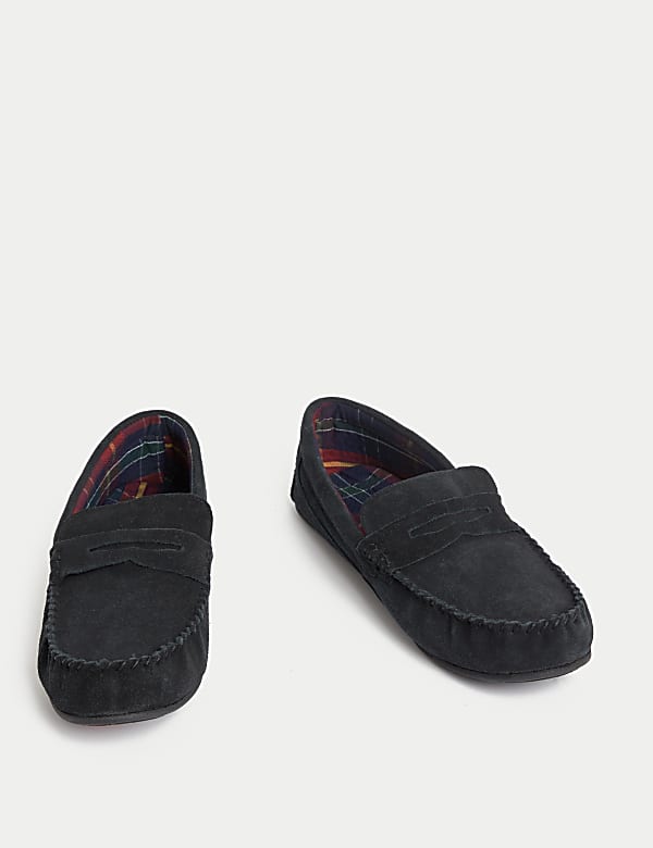 Suede Slippers with Freshfeet&trade; - IT