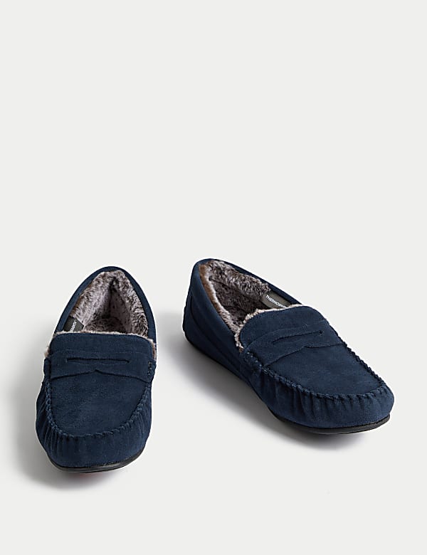 Suede Slippers with Freshfeet&trade; - LV