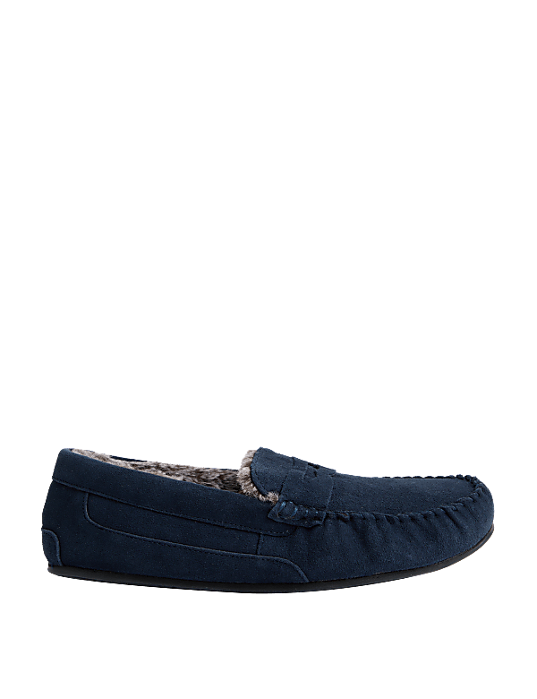 Suede Slippers with Freshfeet™