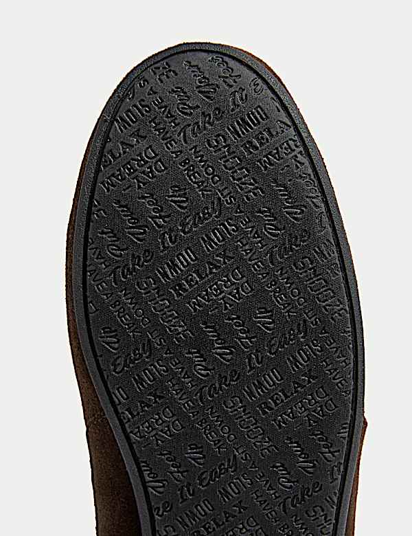 Suede Slippers with Freshfeet™