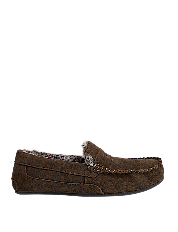 Suede Slippers with Freshfeet™
