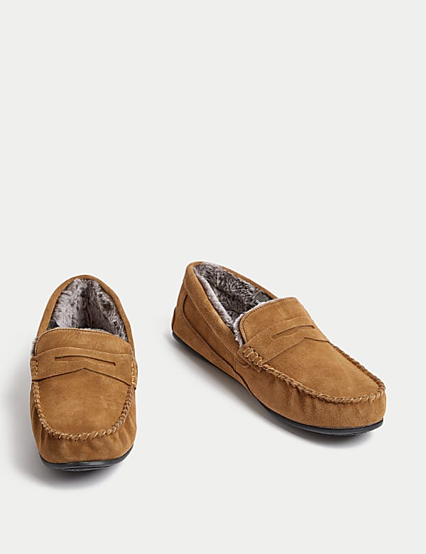 Suede Slippers with Freshfeet™ - AT