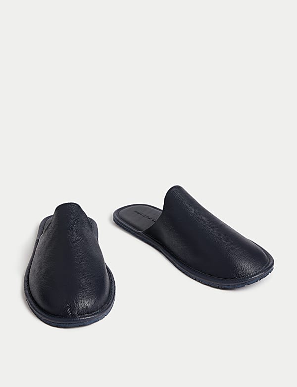 Leather Mule Slippers with Freshfeet&trade; - PT