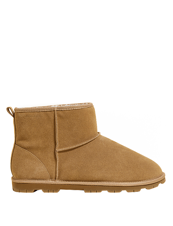 Suede Slipper Boots