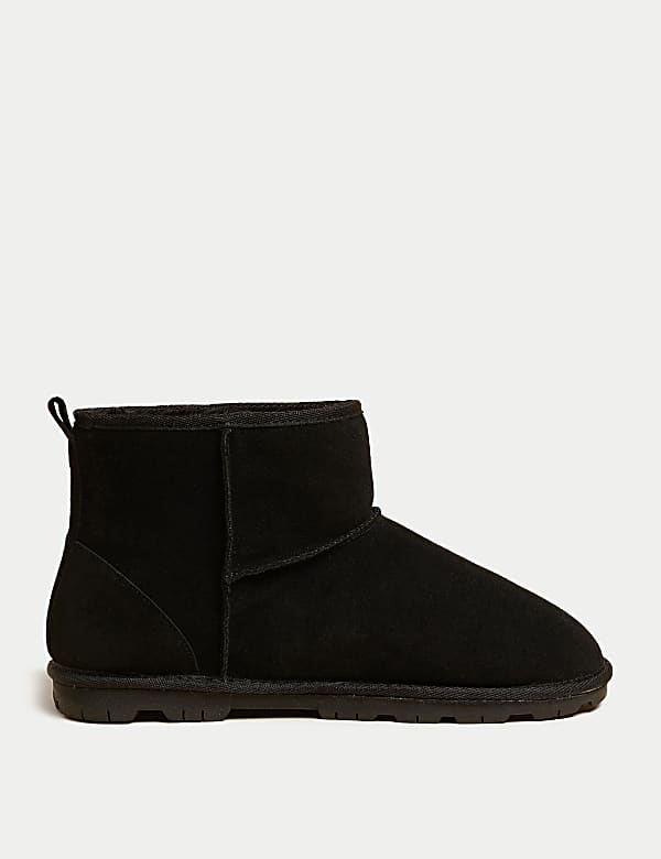 Suede Slipper Boots - BN