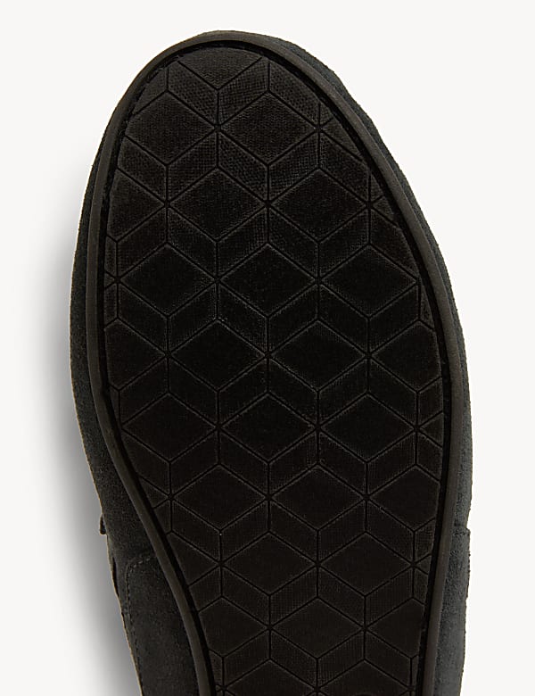 Suede Moccasin Slippers