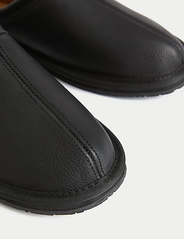 Leather Mule Slippers - AU