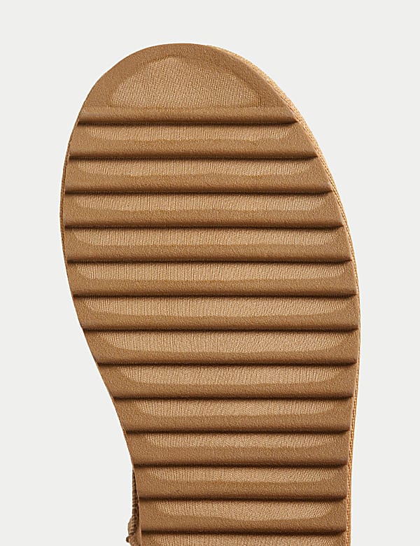 Laarssloffen van suède met Freshfeet™ - NL