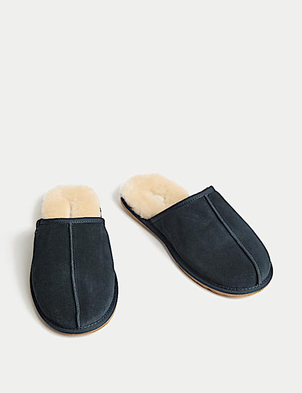 Suede Mule Slippers with Freshfeet&trade; - VN