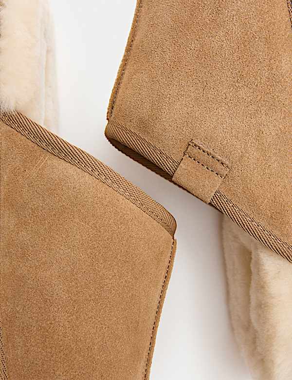 Suede Mule Slippers with Freshfeet™ - AT