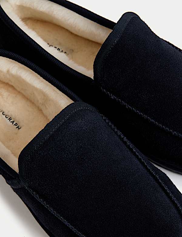 Suede Moccasin Slippers with Freshfeet&trade; - AU