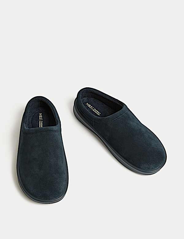 Suede Mule Slippers - DE