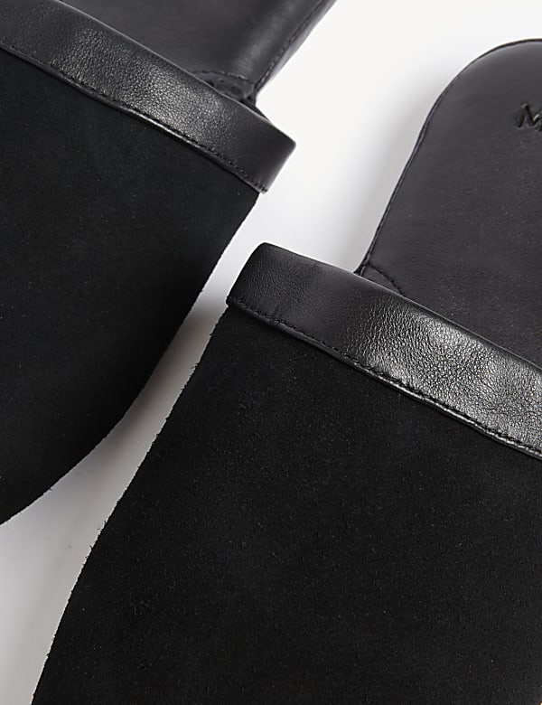Suede Mule Slippers