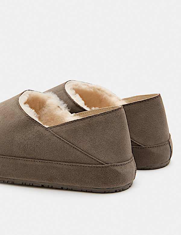 Suede Mule Slippers with Freshfeet&trade; - US