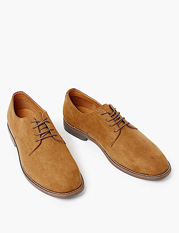 Wide Fit Derby Shoes - NZ