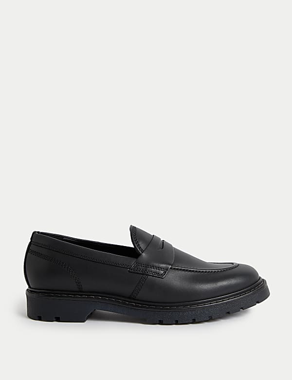 Leather Slip On Loafers - DK