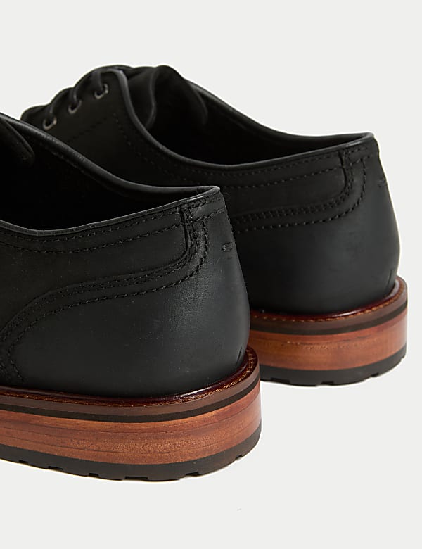 Leather Shower Resistant Derby Shoes - CN