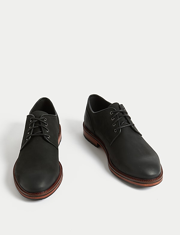 Leather Shower Resistant Derby Shoes - CN